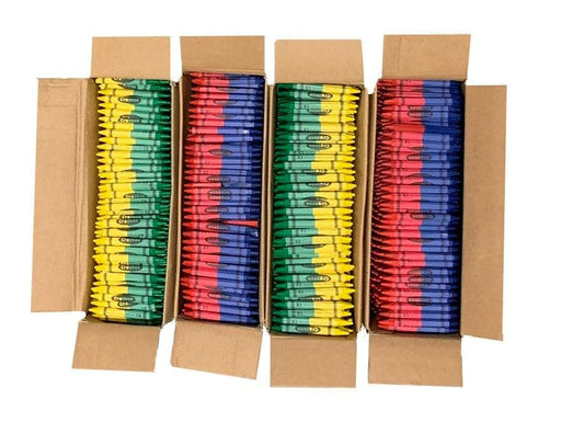 Bedwina Bulk Crayons - 576 Crayons! Case of 144 4-Packs, Premium Color Crayons for Kids and Toddlers, Non-Toxic, for Party Favors, Restaurants