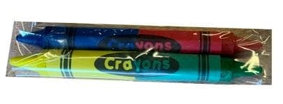 2-Pack Double-Sided No-Roll Hexagonal Shape Cello Crayons (500 Packs of 2 each = 1,000 crayons/case) - POSpaper.com