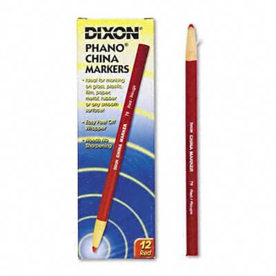 Dixon China Marker, Red, Dozen - POSpaper.com