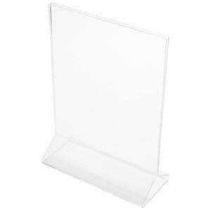 11" x 8.5" - Acrylic Table Stand (25 stands/pack) - 2 Sided; Top Open - POSpaper.com