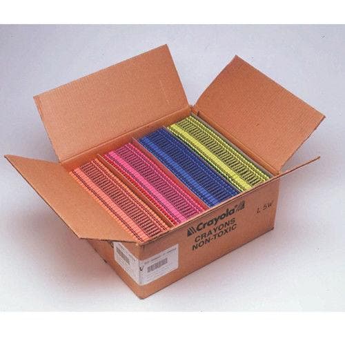 Crayola Crayon Bulk Case - 4 colors (750 Packs of 4 each = 3,000 crayons/case) - 52-8902 - POSpaper.com