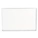 Dry Erase Board, Melamine, 36w x 24h, Satin-Finished Aluminum Frame - POSpaper.com