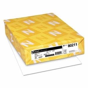 Exact Vellum Bristol Cover Stock, 67 lbs., 8-1/2 x 11, White, 250 Sheets - POSpaper.com