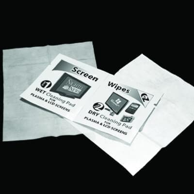 EZ View Dual Wet/Dry AntiStatic Solution Wipes (25 / Box) - POSpaper.com