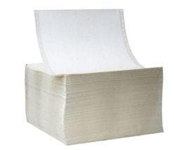 4" x 2" - Fanfolded Inkjet Label; 1 Stack/case; 4 Labels/fold; 4,000 Labels/stack - Gloss Polypropylene - POSpaper.com