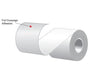 3.125" x 170' MAXStick 21# Direct Thermal "Sticky Paper" (32 rolls/case) - Full Coverage Adhesive - POSpaper.com