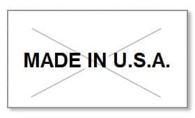 Garvey G 2216 Pricing Labels (1 Case = 20 sleeves @ 9,000 labels/sleeve = 180,000 labels) - White/Black - "Made In USA" - POSpaper.com