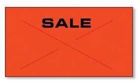 Garvey GX2212 Pricing Labels (1 Case = 20 sleeves @ 11,025 labels/sleeve = 220,500 labels) - Red/Black - "Sale" - POSpaper.com