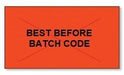 Garvey GX2516 Pricing Labels (1 Case = 20 sleeves @ 8,000 labels/sleeve = 160,000 labels) - Red/Black - "Best Before/Batch Code" - POSpaper.com