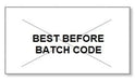 Garvey GX2516 Pricing Labels (1 Case = 20 sleeves @ 8,000 labels/sleeve = 160,000 labels) - White/Black - "Best Before/Batch Code" - POSpaper.com