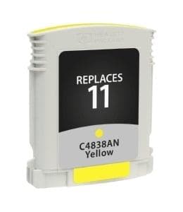 Remanufactured HP C4838A #11 Inkjet Cartridge (1800 page yield) - Yellow - POSpaper.com