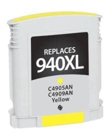 Remanufactured HP C4909AN #940XL Inkjet Cartridge (1400 page yield) - Yellow - POSpaper.com