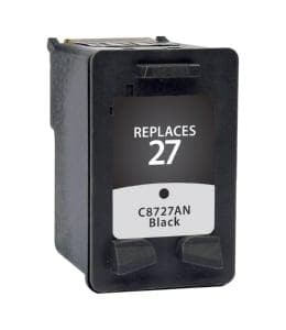 Remanufactured HP C8727AN #27 Inkjet Cartridge (220 page yield) - Black - POSpaper.com