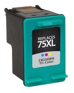 Remanufactured HP CB338WN #75XL Inkjet Cartridge (520 page yield) - Color - POSpaper.com