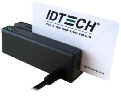 ID Tech, MiniMag, MSR, Tracks 1,2, and 3, USB Keyboard Emulation, Black - POSpaper.com