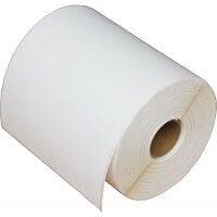 4" x 100' - Continuous Inkjet Label; 8 Rolls/case; 1 Label/roll - High Gloss Paper - POSpaper.com