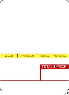 Ishida (64mm x 85mm) AC-300, AC-1000, AC-2000, AC-3000, AC-4000, BC-3000, BC-4000 UPC, Ingredients Scale Labels (5400 labels/case) - POSpaper.com