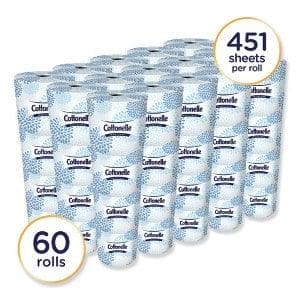 Cottonelle Two-Ply Bathroom Tissue, Septic Safe, White, 451 Sheets/Roll, 60 Rolls/Carton - POSpaper.com