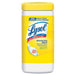 Lemon & Lime Blossom Sanitizing Wet Wipes, 7 x 8, 80/Canister - Reckitt Benckiser - POSpaper.com