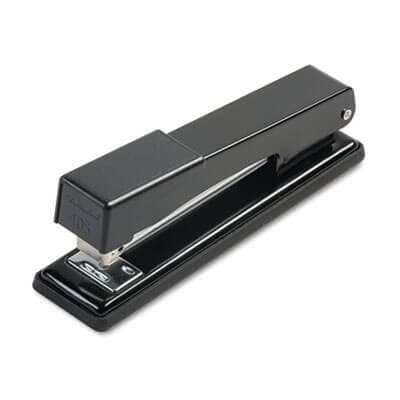 Black Desk Stapler, Light-Duty Full Strip, 20-Sheet Cap