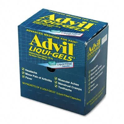 Advil Liqui-Gels, Two-Pack, 50 Packs/Box - POSpaper.com