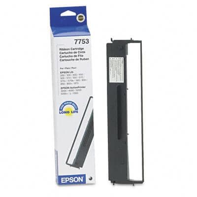 OEM Epson 7753/7755/7768 Printer Ribbons (1 per box) - Black - POSpaper.com