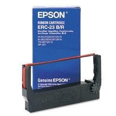 OEM Epson ERC 23 Printer Ribbons (1 per box) - Black/Red - POSpaper.com