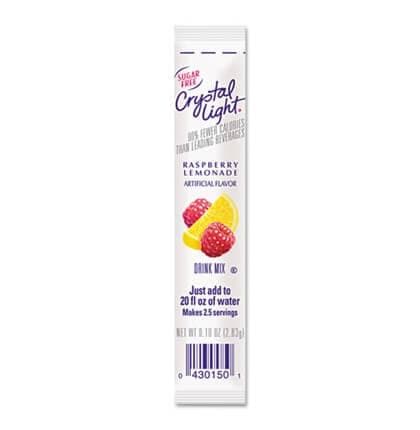 Crystal Light On the Go Raspberry Lemonade .16 oz Packets 30/Box - POSpaper.com