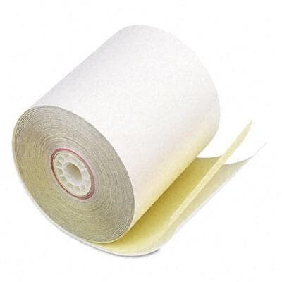 Two Ply Carbonless Rolls, 3 X 95 Feet, White/Canary, 50 Rolls Per Carton - Carbonless Kitchen Printer Paper Rolls - View #11