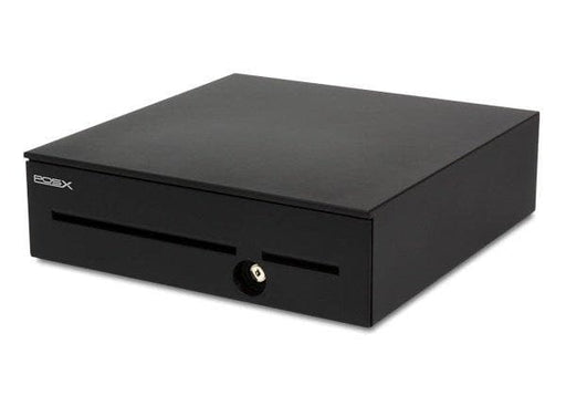 POS-X EVO Heavy-Duty Cash Drawer 16" x 16", Black Face, 2 Media Slots - POSpaper.com