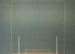 Large (36" wide x 36" tall) Sneeze Guard - Counter Top Shield - POSpaper.com