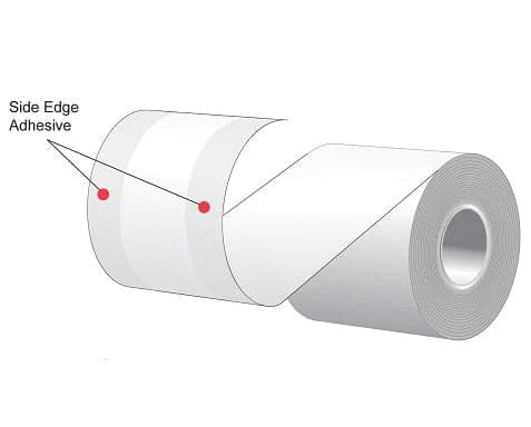 3.125" x 160' MAXStick 15# Direct Thermal "Sticky Paper" (28 rolls/case) - Side-Edge Adhesive -Spectrum (all colors) - POSpaper.com