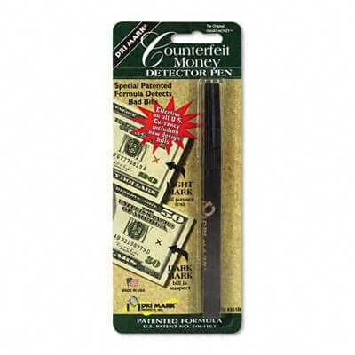 Smart Money Counterfeit Bill Detector Pen for use with U.S. Currency - POSpaper.com
