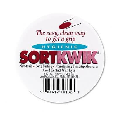 Sortkwik Fingertip Moisteners, 1 3/4 oz, Pink, 2/Pack - POSpaper.com