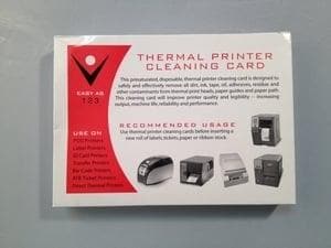 Thermal Printer Cleaning Cards 4" x 6" (25 / Box) - POSpaper.com