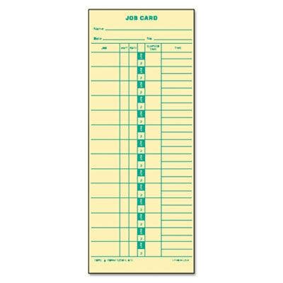 Cincinnati/Lathem/Simplex Time Card, Job Card, 3-1/2x9
