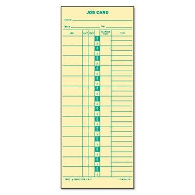 Tops Time Card for Cincinnati, Lathem, Simplex, Job Card, 1-Sided, 3-1/2 x 9, 500/Box - POSpaper.com