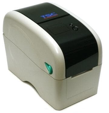 TSC TTP-323 2" wide Thermal Transfer Printer, 300 dpi, 3 ips (navy) includes real time clock, USB & Serial ports - POSpaper.com