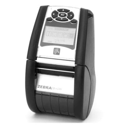 Zebra QLN220 Portable Label Printer, 802.11a/b/g/n dual radio (w/BT3.0+MFi), XBAT, no belt clip, extended battery - POSpaper.com