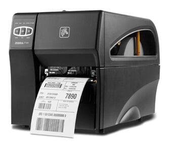 Zebra ZT220 Industrial Label Printer with Direct Thermal, 4" Print Width, 300 DPI, Peel, 802.11 A/B/G/N - POSpaper.com